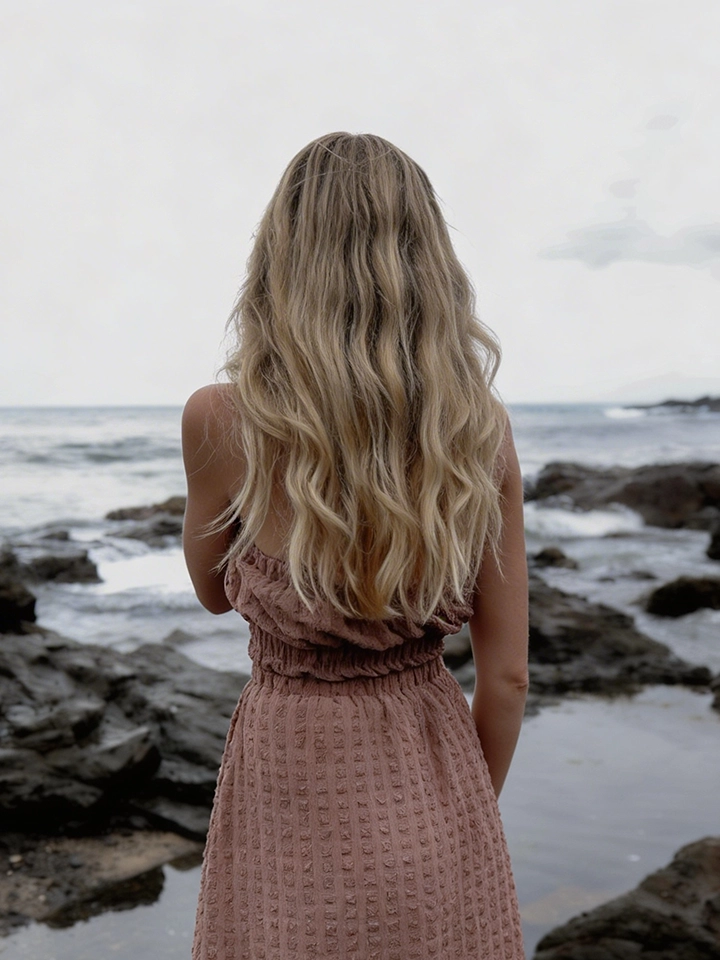 Beach wave hair extensions